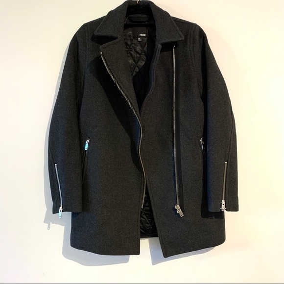 ARITZIA - WILFRED FREE - MID LENGTH MOTO WOOL COAT - Picture 2 of 6